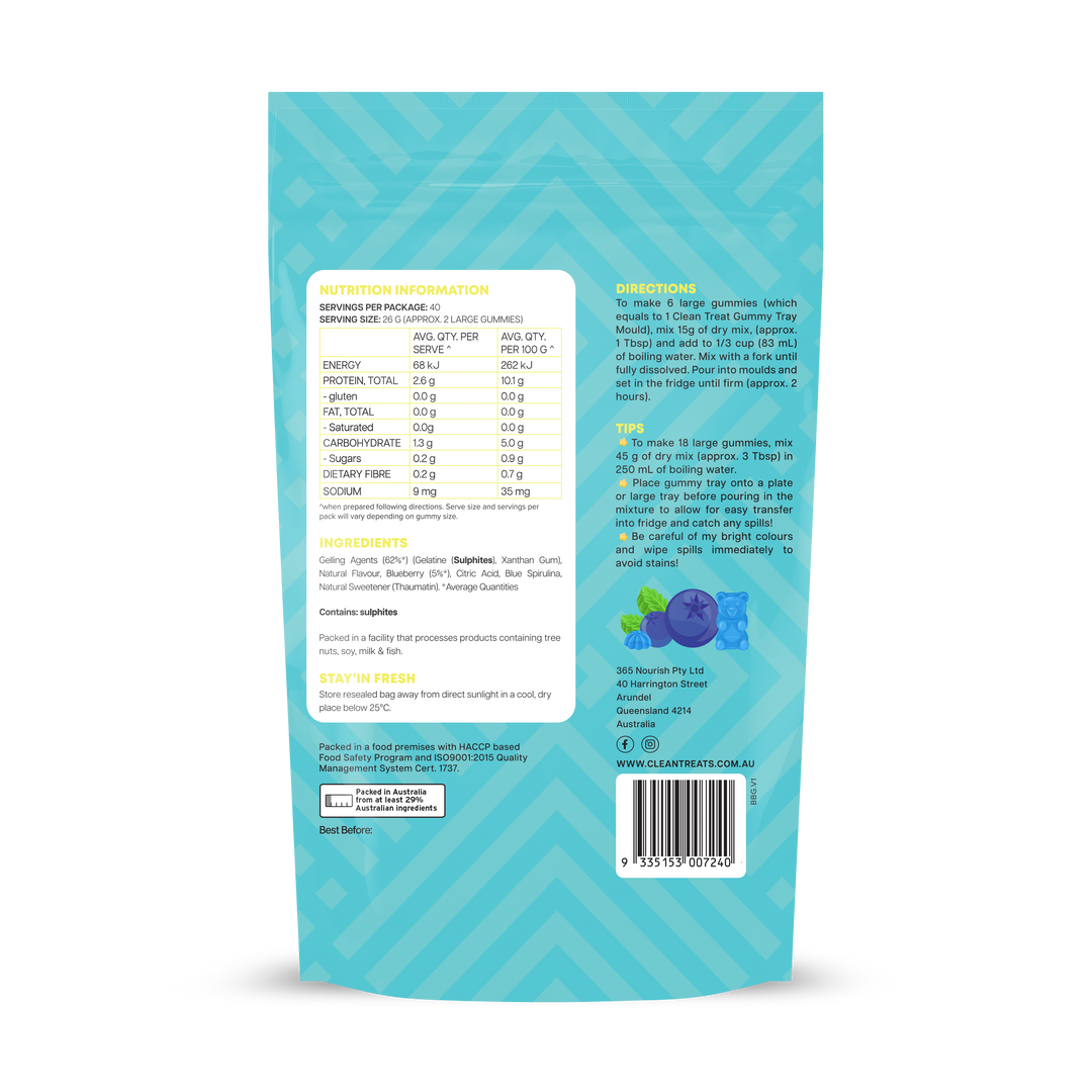 Treat Yo’Self Gummies Blueberry 200g