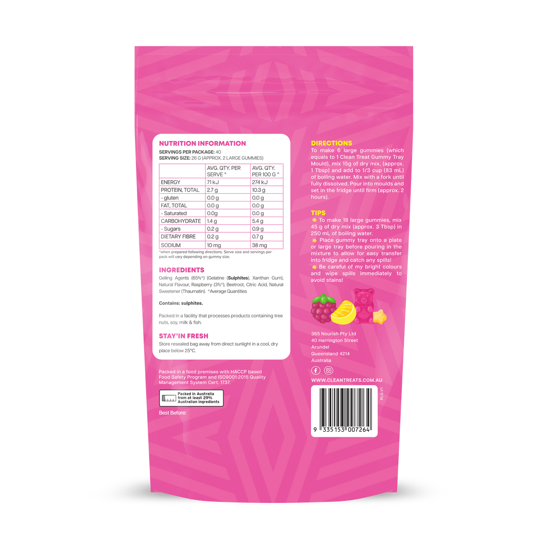 Treat Yo’Self Gummies Raspberry Lemonade 200g