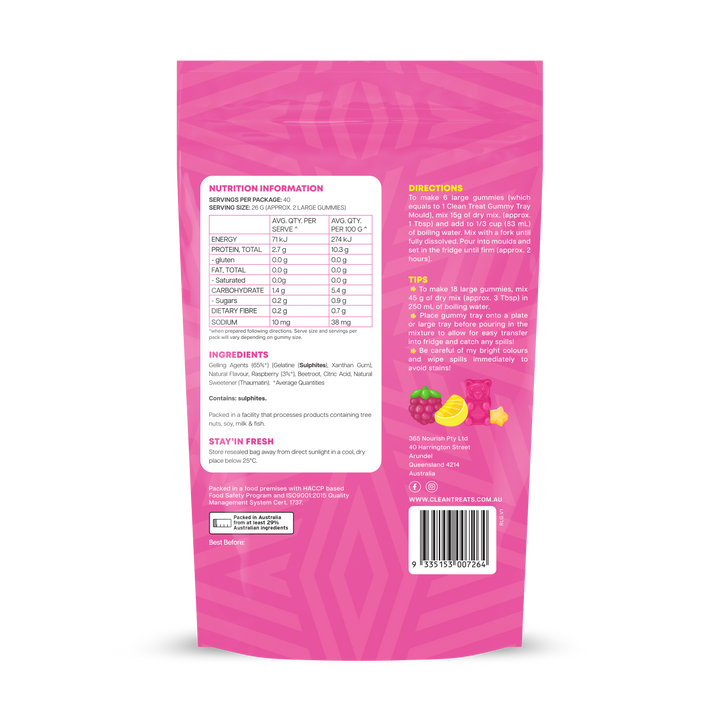 Treat Yo’Self Gummies Raspberry Lemonade 200g
